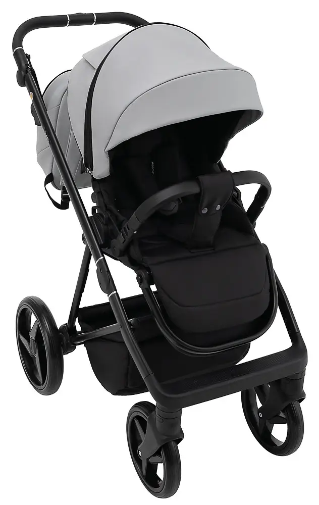Детская коляска 2 в 1 Adamex Blanc Eco SA-3 светло-серый